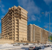 Ход строительства дома 1 в ЖК Сэтл ЛОФТ -