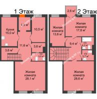 4 комнатная квартира 168,3 м² в Архитектурный Ансамбль Вознесенский, дом Собенникова - планировка