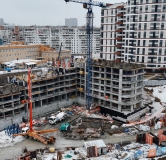 Ход строительства дома 3, секция 1-4 в ЖК Беринг -