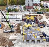 Ход строительства дома 2 в ЖК Дабл-Дабл -