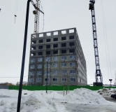 Ход строительства дома 60 в ЖК Лугометрия -