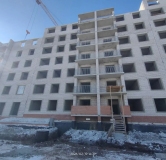 Ход строительства дома 1 в КД Санрайз -