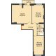 2 комнатная квартира 77,39 м², ЖК Орбита - планировка