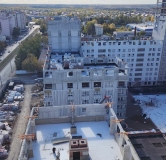 Ход строительства дома 1 в ЖК Q на Кулагина -