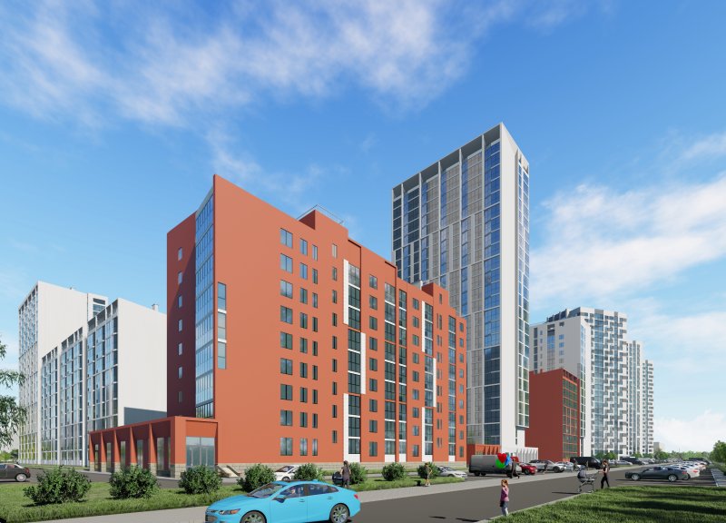 Дом литер 1, секция А,Б,В,Г в ЖК Новалэнд (Novaland) - фото 1