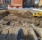 Ход строительства дома 1а в ЖК Темплин -