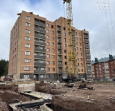 Ход строительства дома секция 1 в ЖК Дом по Революционеров -