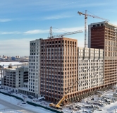 Ход строительства дома № 9, корпус 1 (ГП-1) в ЖК Остров-сад -