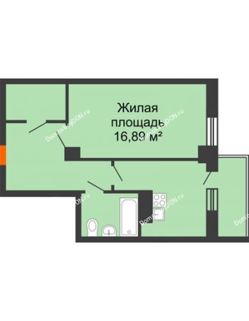1 комнатная квартира 44,3 м² в ЖК Сокол Градъ, дом Литер 1 (8)