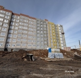 Ход строительства дома литера 1 в ЖК Атмосфера -