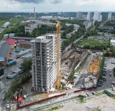 Ход строительства дома 1 в ЖК Комсомольский -