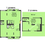 Студия 279,2 м² в Микрорайон Видный	, дом ГП-22 - планировка
