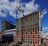 Ход строительства дома 10, корпус 1 в ЖК Остров-сад -