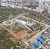 Ход строительства дома 1 в ЖК Голос Заря -