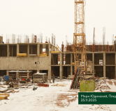 Ход строительства дома № 1.4 в ЖК Плодово-Ягодный -