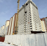 Ход строительства дома № 34ж, 4 этап в ЖК Волна-1 -