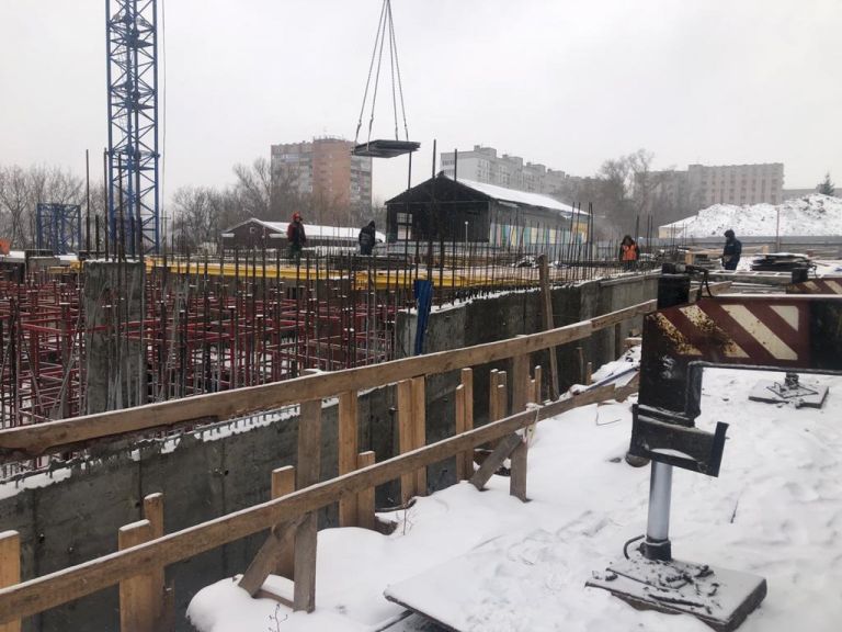 Первый этаж дома ЖК «Квартет» начали строить  в Нижнем Новгороде