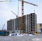 Ход строительства дома 144.2 в ЖК Ручьи -