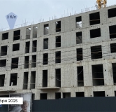 Ход строительства дома секция 1 в ЖК Вектор премиум-квартал -