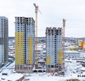 Ход строительства дома 3,4 в ЖК Лето на Титова -