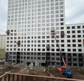 Ход строительства дома Литер 1 в ЖК ИНАЧЕ в Молодежном -