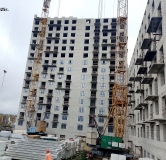 Ход строительства дома 1 в ЖК Гагарин Парк -