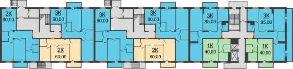 Планировка 1 этажа в доме 2 очередь в ЖК Боярский двор Премиум