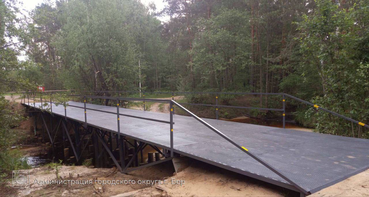 Мост через реку Вишня построили в Борском районе за 1,9 млн рублей - фото 1