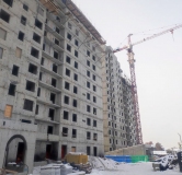 Ход строительства дома 1 в ЖК Новые Горизонты на Советской -