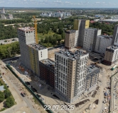 Ход строительства дома № 107, корпус 1 (ГП-74) в ЖК Беринг -