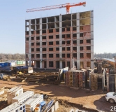 Ход строительства дома секция 1.4, 1.5 в ЖК Экогород Яркий -