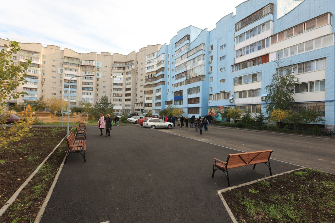 35 дворов благоустроили в Дзержинске по нацпроекту - фото 1