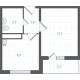 1 комнатная квартира 29,8 м² в ЖК Левенцовка парк, дом Корпус 8-12.2 - планировка