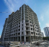 Ход строительства дома 12 в ЖК Прео-8 -