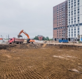 Ход строительства дома 5, 3 этап в ЖК Quatro -