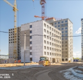 Ход строительства дома 5, секция 3.6, 3.7, 3.8 в ЖК Красное Яблоко -