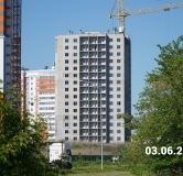 Ход строительства дома 55 в ЖК Дружный -
