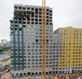 Ход строительства дома № 42, корпус 1 в ЖК Страна.Прибрежная -