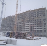 Ход строительства дома ГП-1 в ЖК Меридиан Юг -