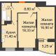 2 комнатная квартира 63,1 м² в ЖК Россинский парк, дом Литер 2 - планировка