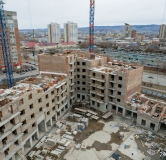 Ход строительства дома № 1 в ЖК Сити-квартал на Взлетной -