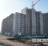 Ход строительства дома 22-12 в ЖК Романтики -