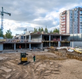 Ход строительства дома 33б в ЖК Полярная звезда -