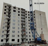 Ход строительства дома 1.1 в ЖК Родные Просторы -