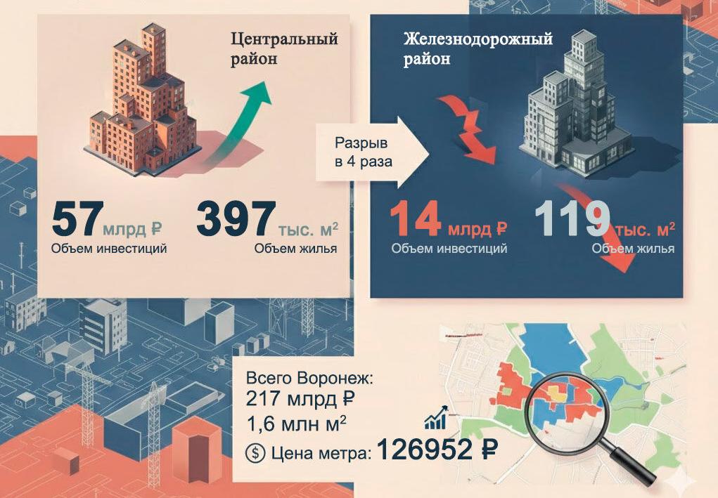 Воронеж: инвестиции в строительство в декабре