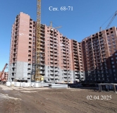 Ход строительства дома № 68-71 в ЖК Новая Самара -