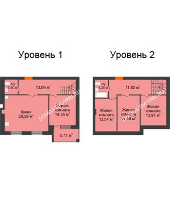 4 комнатная квартира 118,79 м² в ЖК Свобода, дом 2 очередь