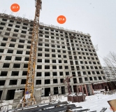 Ход строительства дома 37 в ЖК Авиатоr -