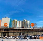 Ход строительства дома 2 в ЖК Лотос -